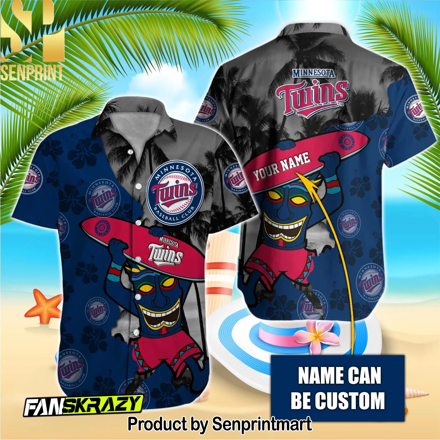 Minnesota Twins MLB Full Print Classic Hawaiian Shirt and Shorts