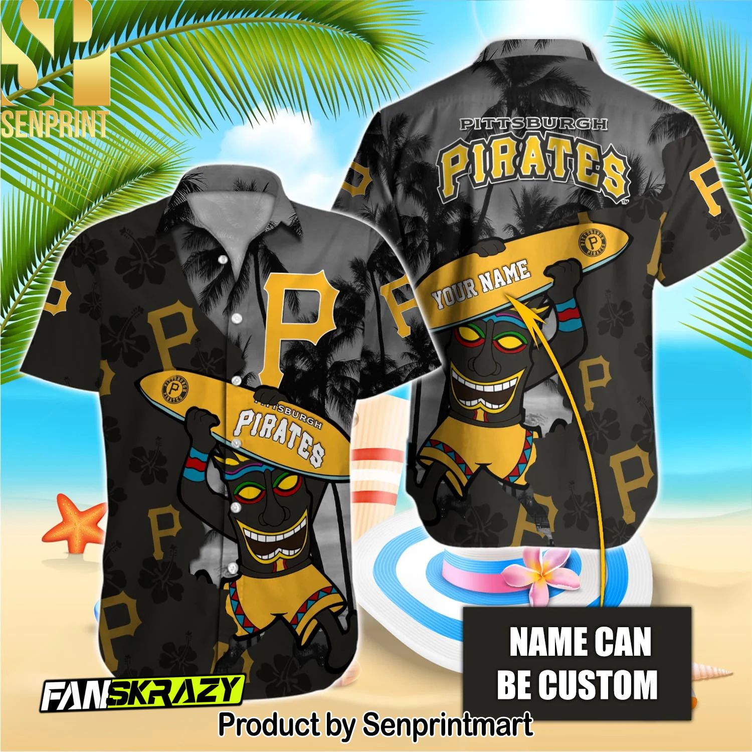 Pittsburgh Pirates MLB Full Printing 3D Hawaiian Shirt and Shorts