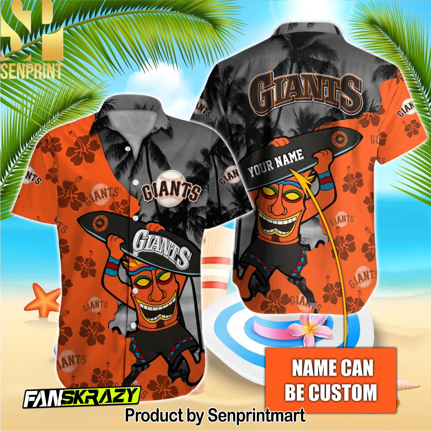 San Francisco Giants MLB All Over Print Unisex Hawaiian Shirt and Shorts