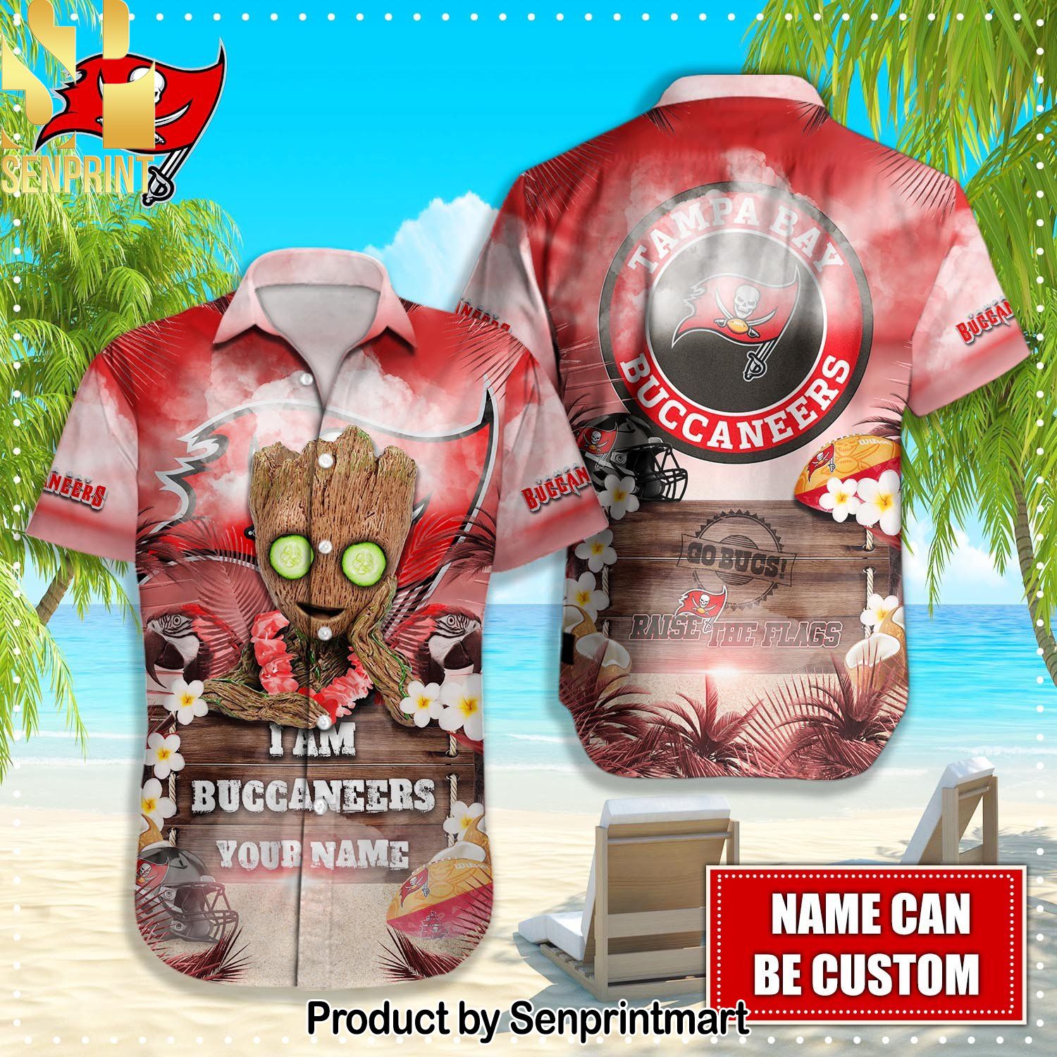 Tampa Bay Buccaneers NFL Best Combo Full Printing Hawaiian Shirt and Shorts