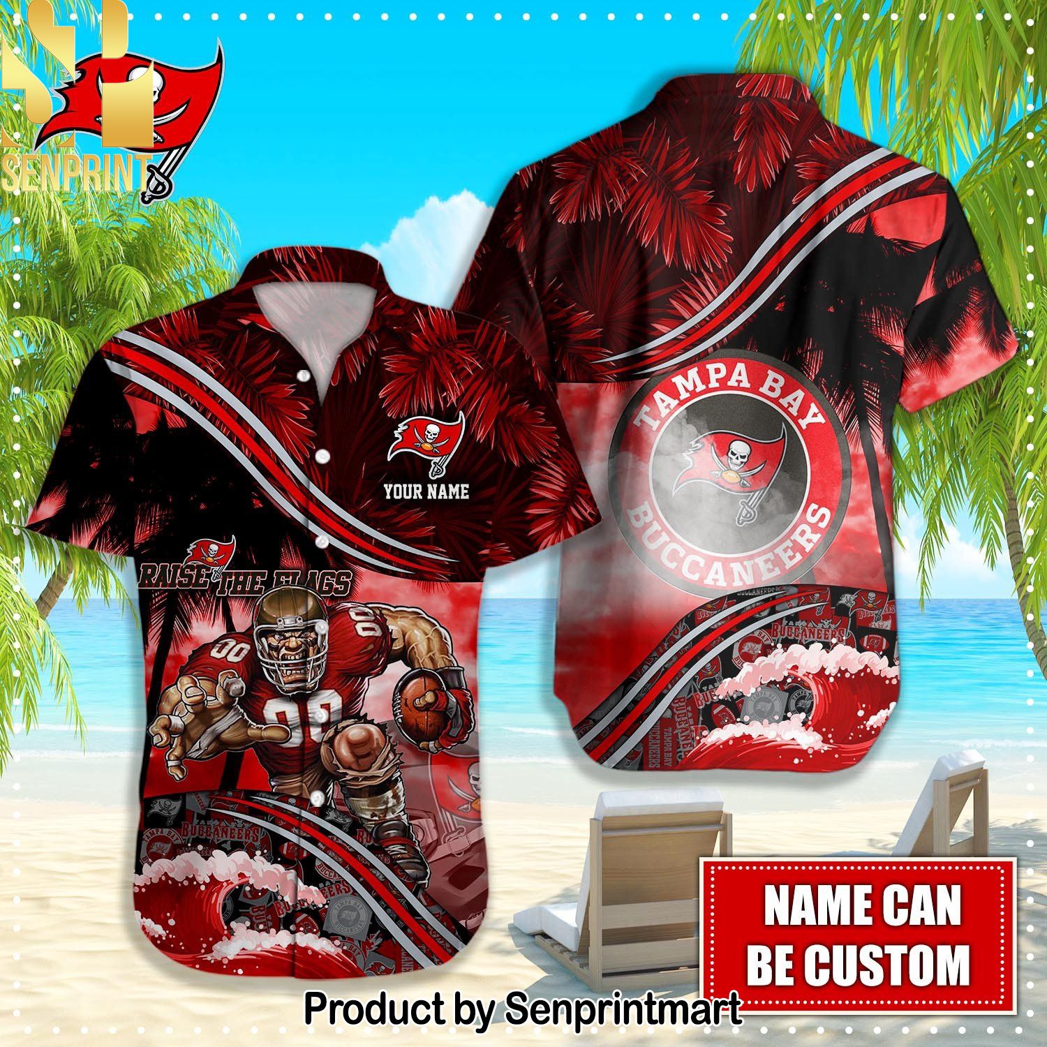 Tampa Bay Buccaneers NFL New Outfit Hawaiian Shirt and Shorts