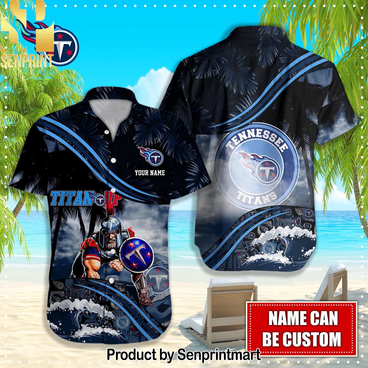 Tennessee Titans NFL High Fashion Hawaiian Shirt and Shorts
