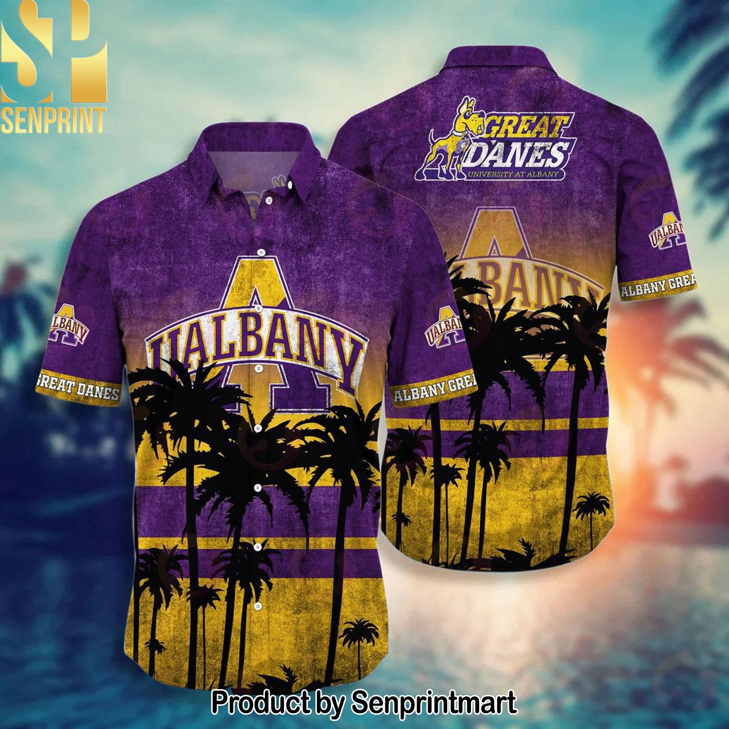 Albany Great Danes Full Print 3D Hawaiian Shirt and Shorts