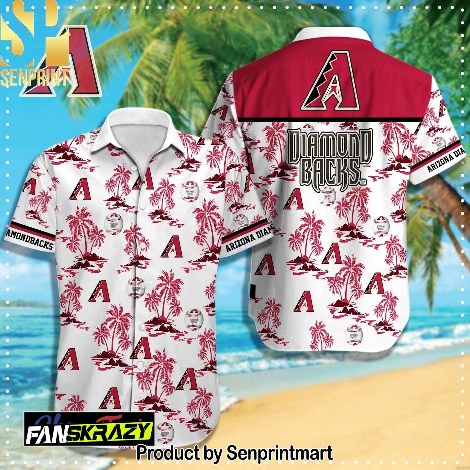 Arizona Diamondbacks MLB Cool Style Hawaiian Shirt and Shorts