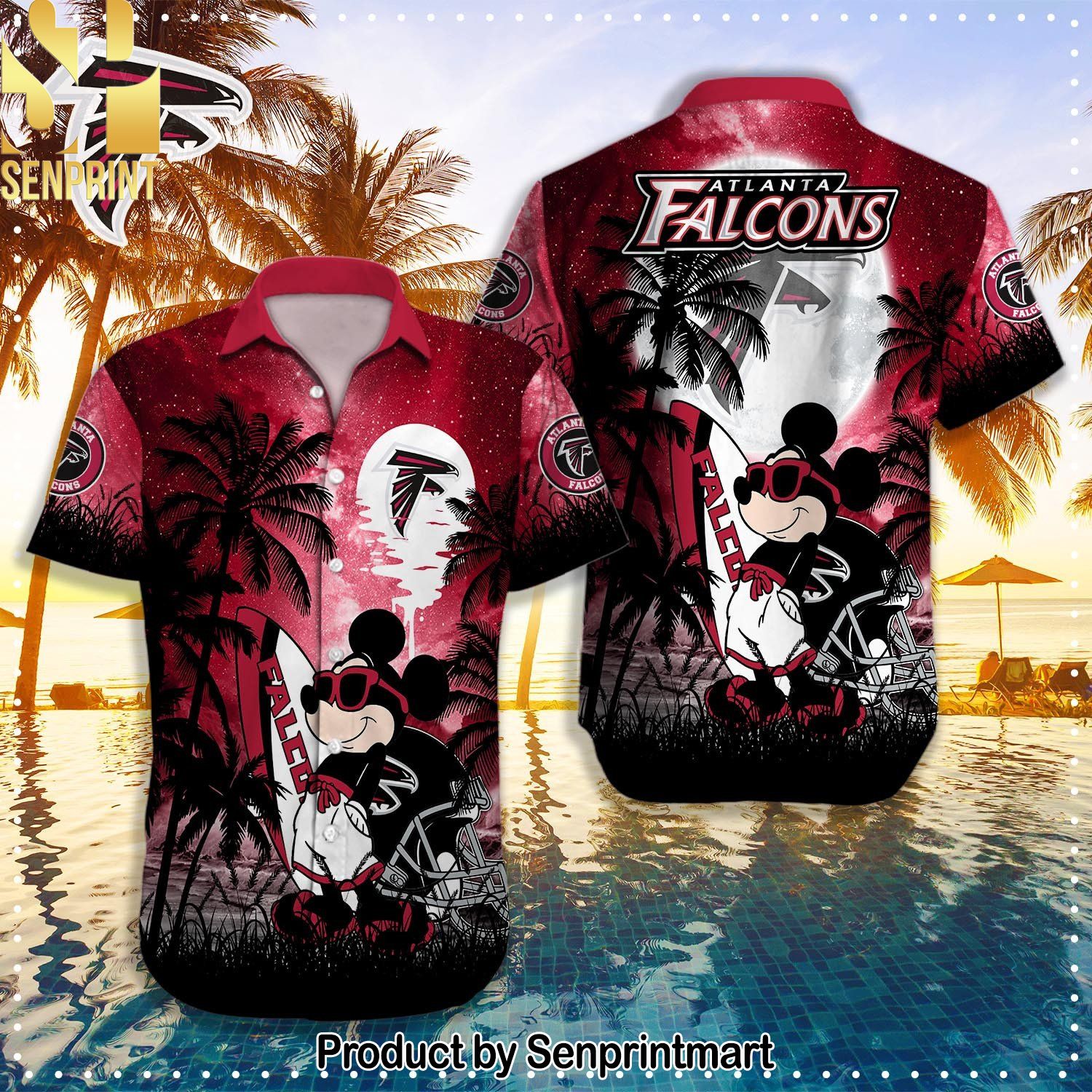 Atlanta Falcons NFL Best Combo 3D Hawaiian Shirt and Shorts