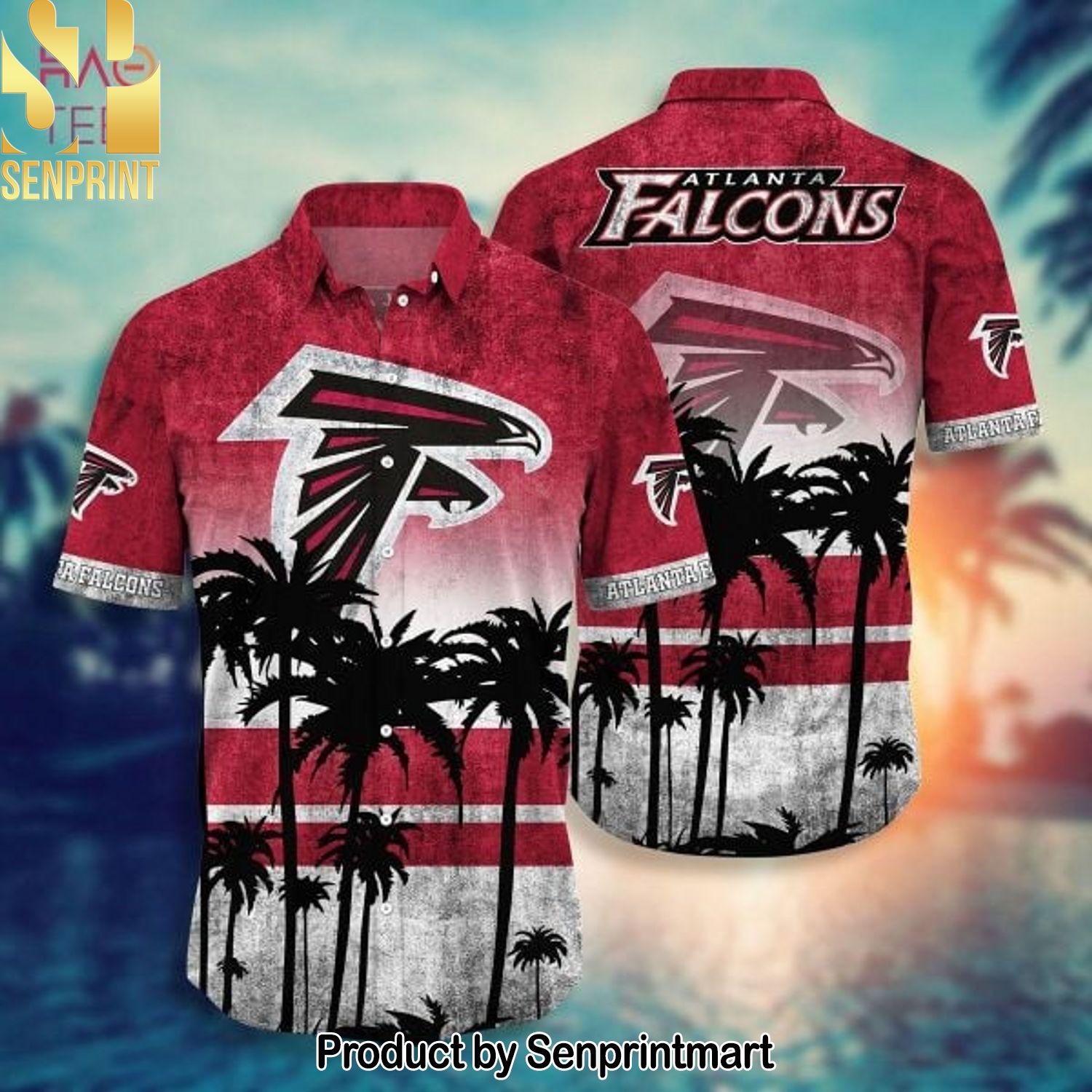Atlanta Falcons NFL Casual Full Printing Hawaiian Shirt and Shorts