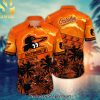 Baltimore Orioles MLB Flower Full Printed Unisex Hawaiian Shirt and Shorts