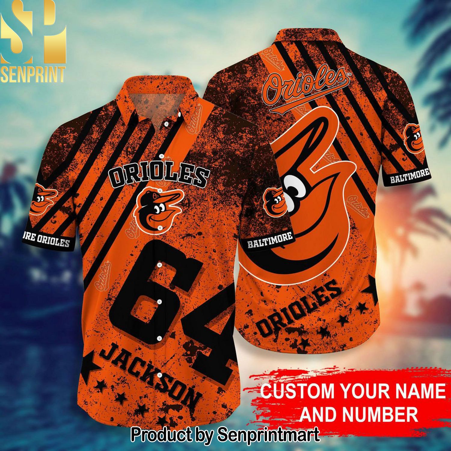 Baltimore Orioles MLB New Outfit Full Printed Hawaiian Shirt and Shorts