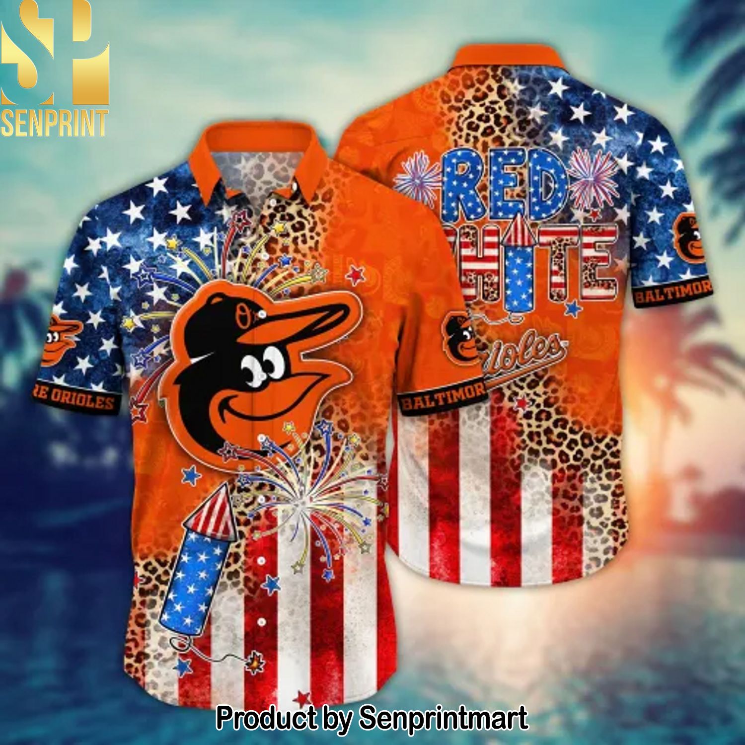 Baltimore Orioles MLB New Outfit Hawaiian Shirt and Shorts