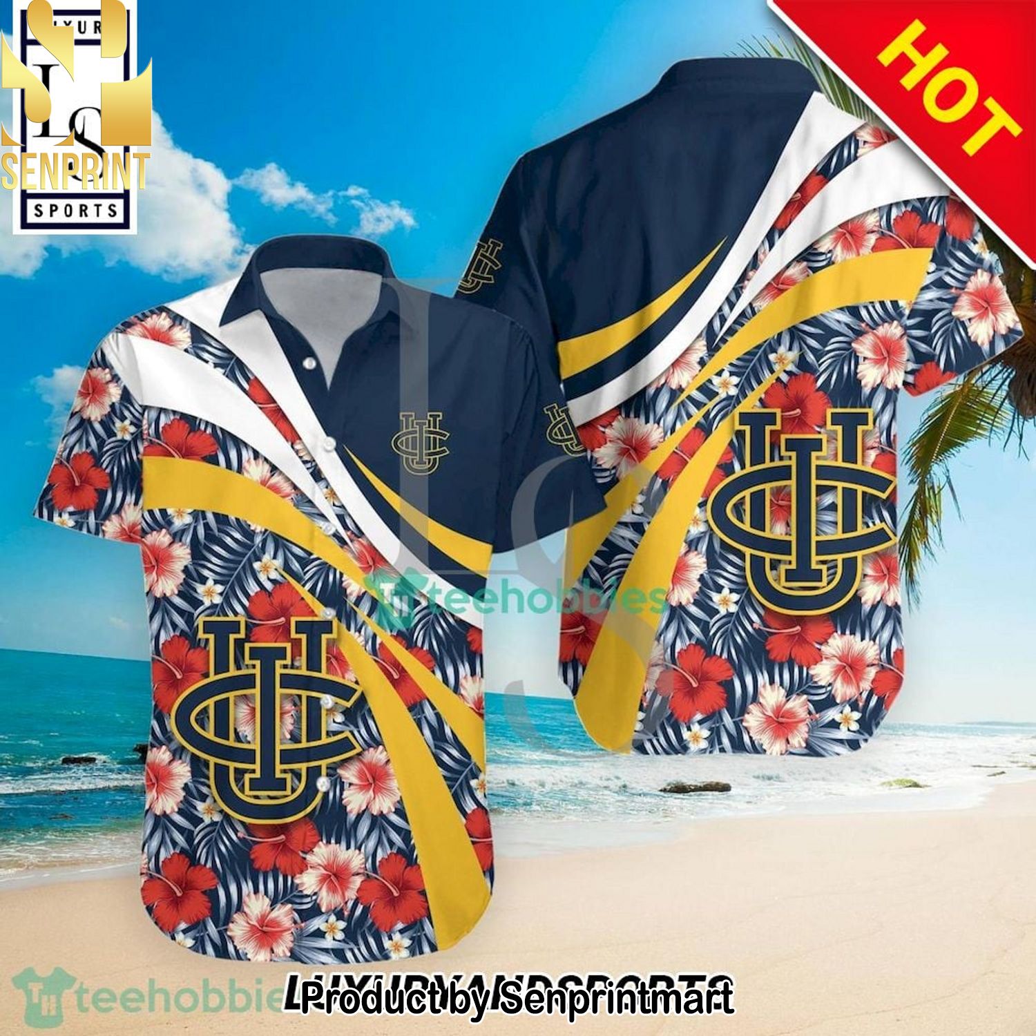 California Irvine Anteaters NCAA Hibiscus Tropical Flower Cool Version Hawaiian Shirt and Shorts