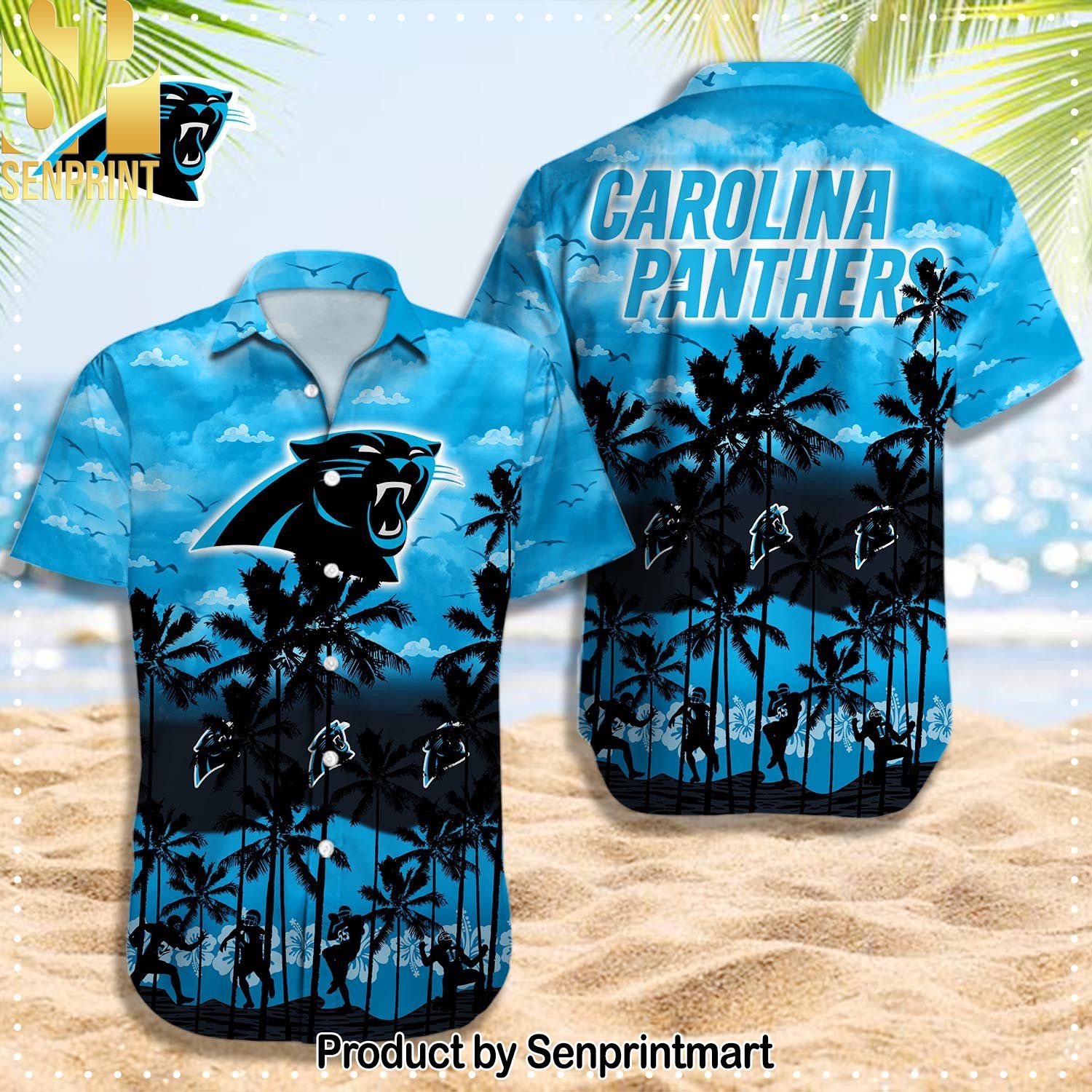 Carolina Panthers NFL All Over Printed Classic Hawaiian Shirt and Shorts