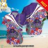 Central Connecticut Blue Devils NCAA Hibiscus Tropical Flower Full Printing Hawaiian Shirt and Shorts
