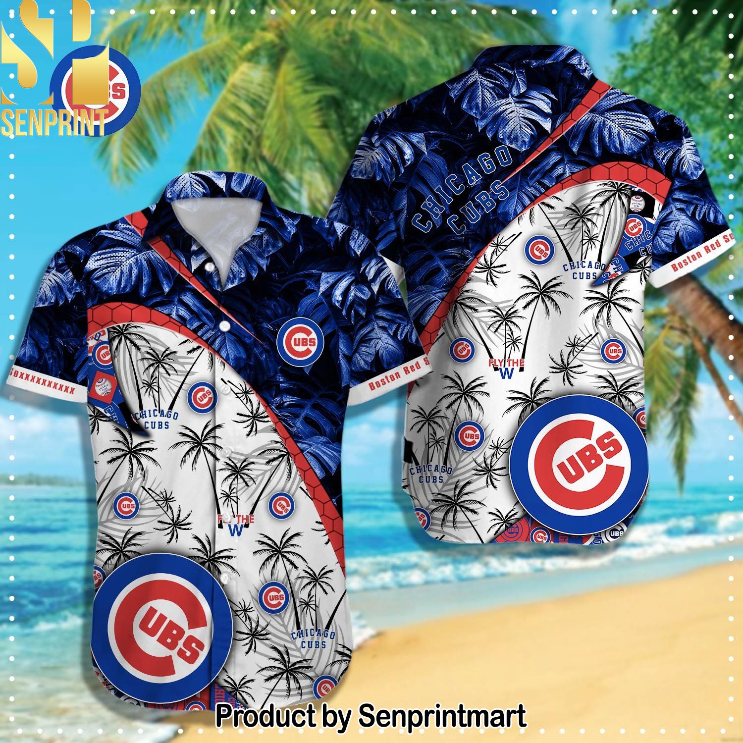 Chicago Cubs MLB All Over Print Classic Hawaiian Shirt and Shorts