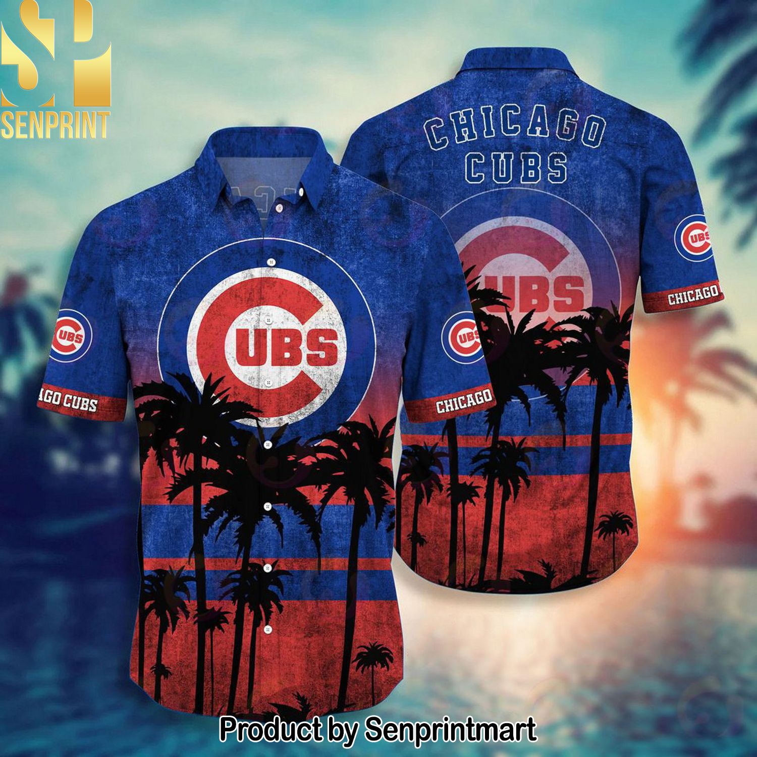 Chicago Cubs MLB Classic Hawaiian Shirt and Shorts