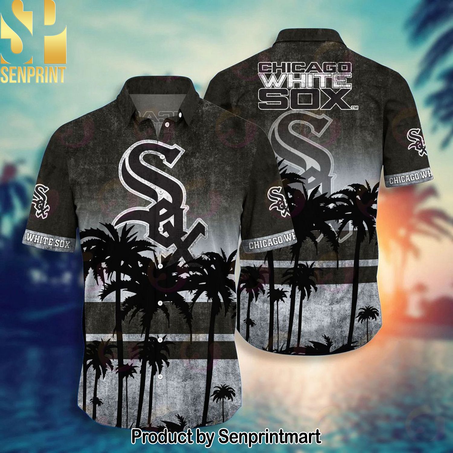 Chicago White Sox MLB Full Printed Hawaiian Shirt and Shorts