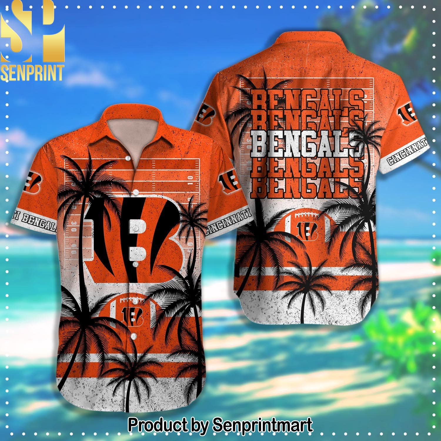 Cincinnati Bengals NFL Full Print 3D Hawaiian Shirt and Shorts