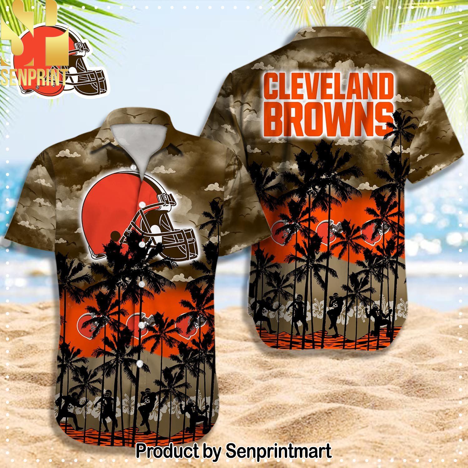 Cleveland Browns NFL Full Printing 3D Hawaiian Shirt and Shorts