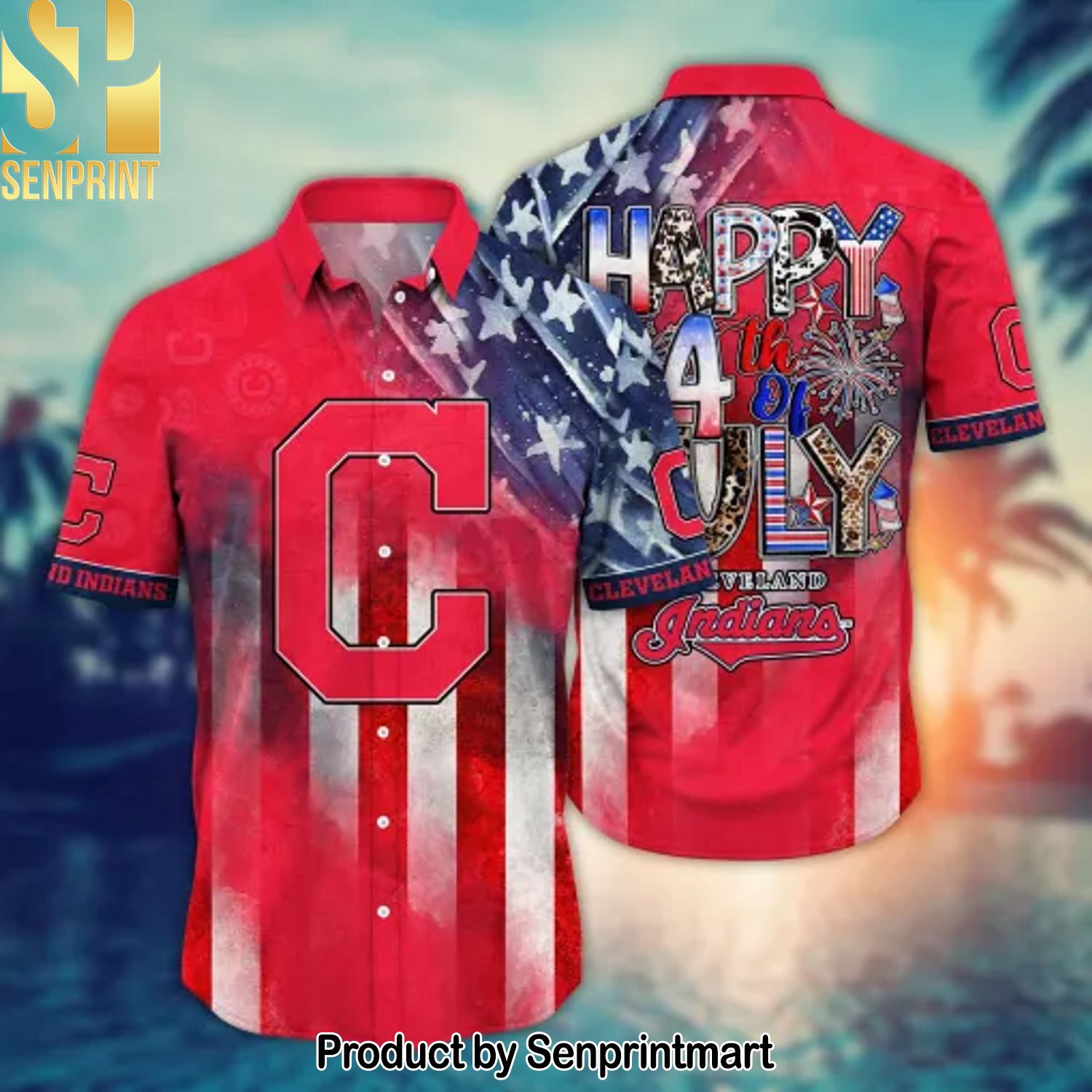 Cleveland Indians MLB Awesome Outfit Hawaiian Shirt and Shorts