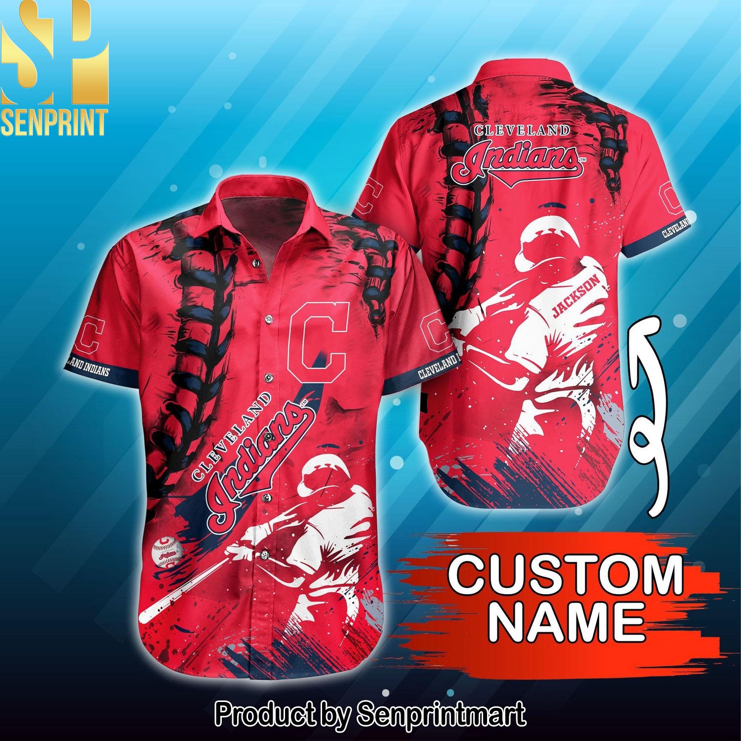 Cleveland Indians MLB Combo Full Printing Hawaiian Shirt and Shorts