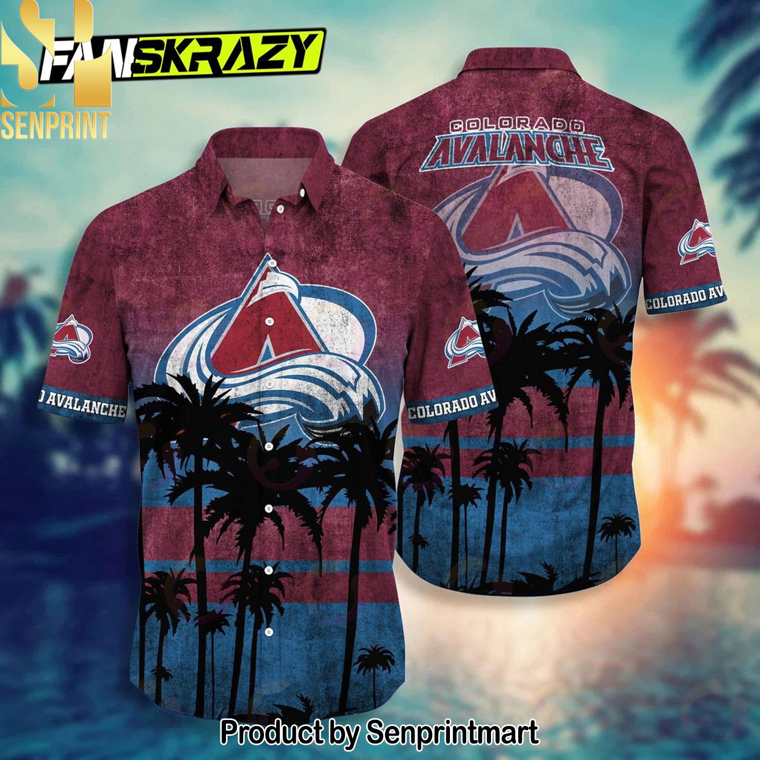 Colorado Avalanche NHL For Fan 3D Hawaiian Shirt and Shorts