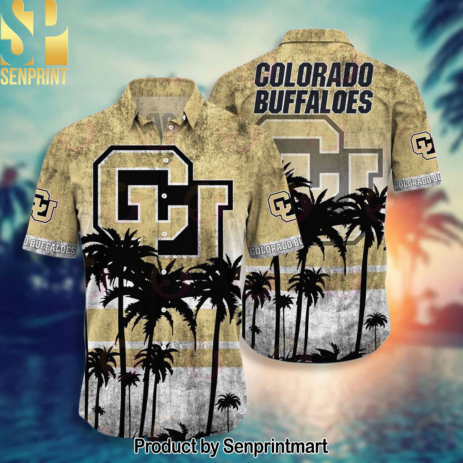 Colorado Buffaloes Full Printed 3D Hawaiian Shirt and Shorts