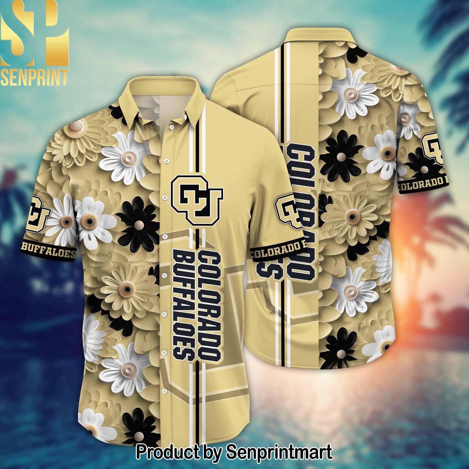 Colorado Buffaloes NCAA Flower Casual Hawaiian Shirt and Shorts