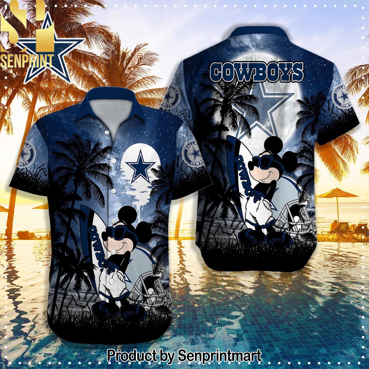 Dallas Cowboys NFL Best Combo Full Printing Hawaiian Shirt and Shorts