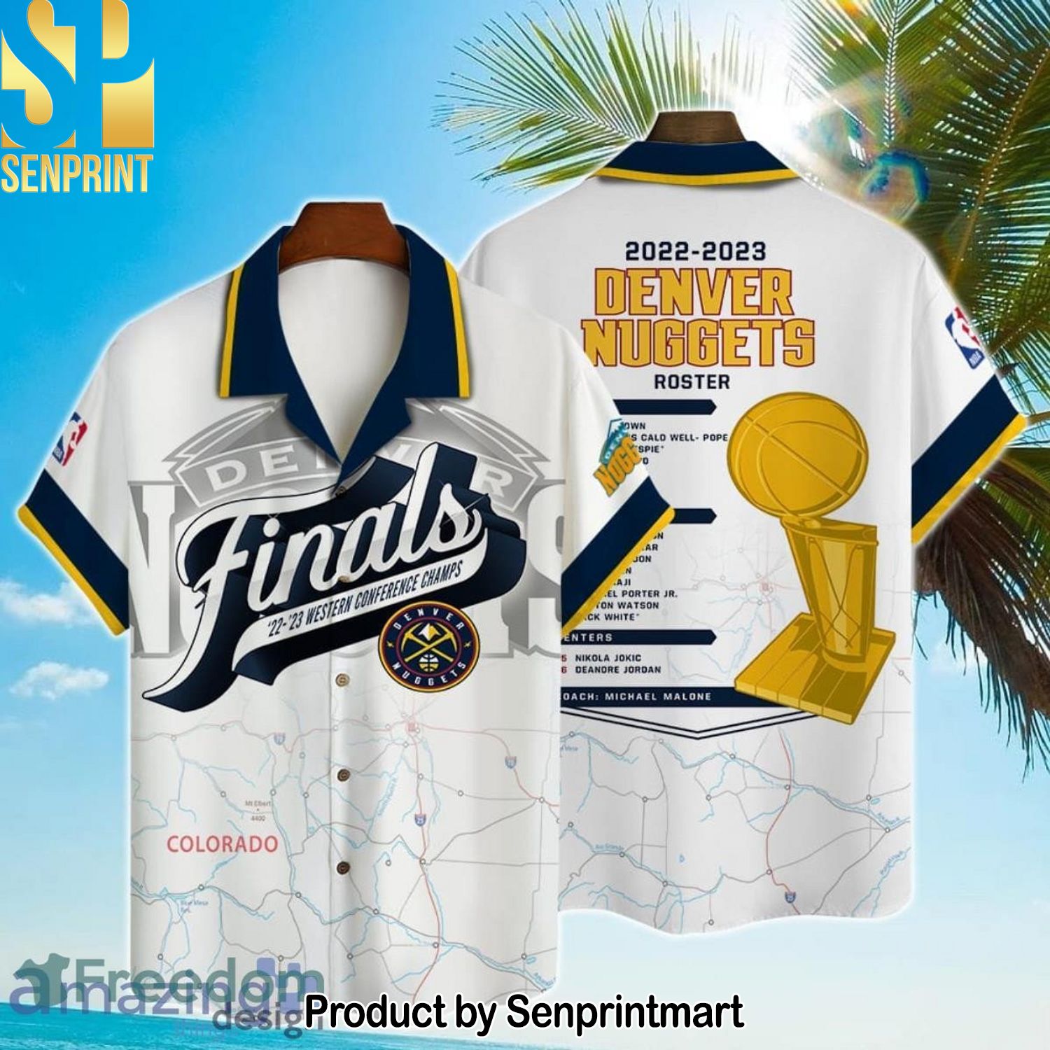 Denver Nuggets NBA Champions Hypebeast Fashion Hawaiian Shirt and Shorts