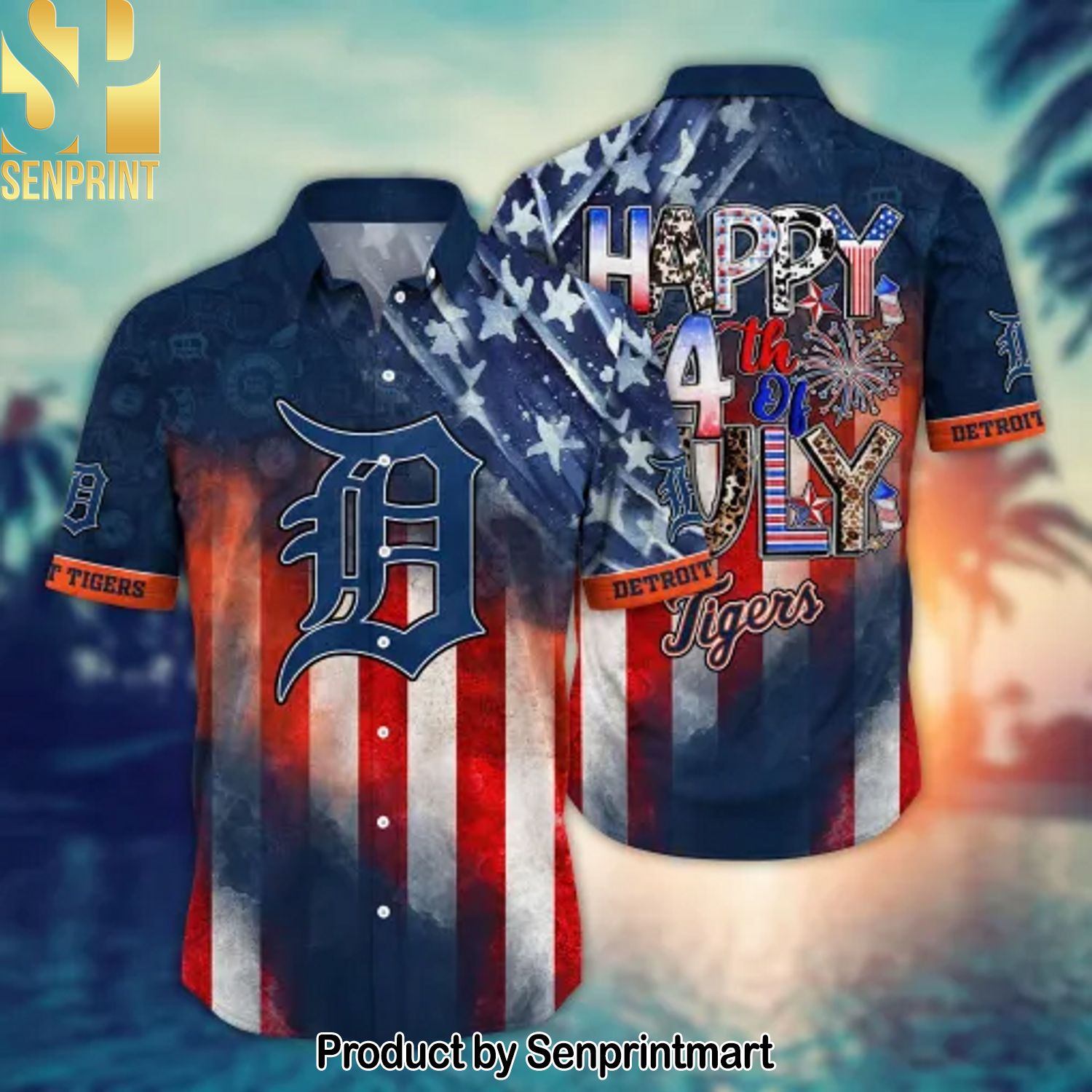 Detroit Tigers MLB 3D All Over Printed Hawaiian Shirt and Shorts