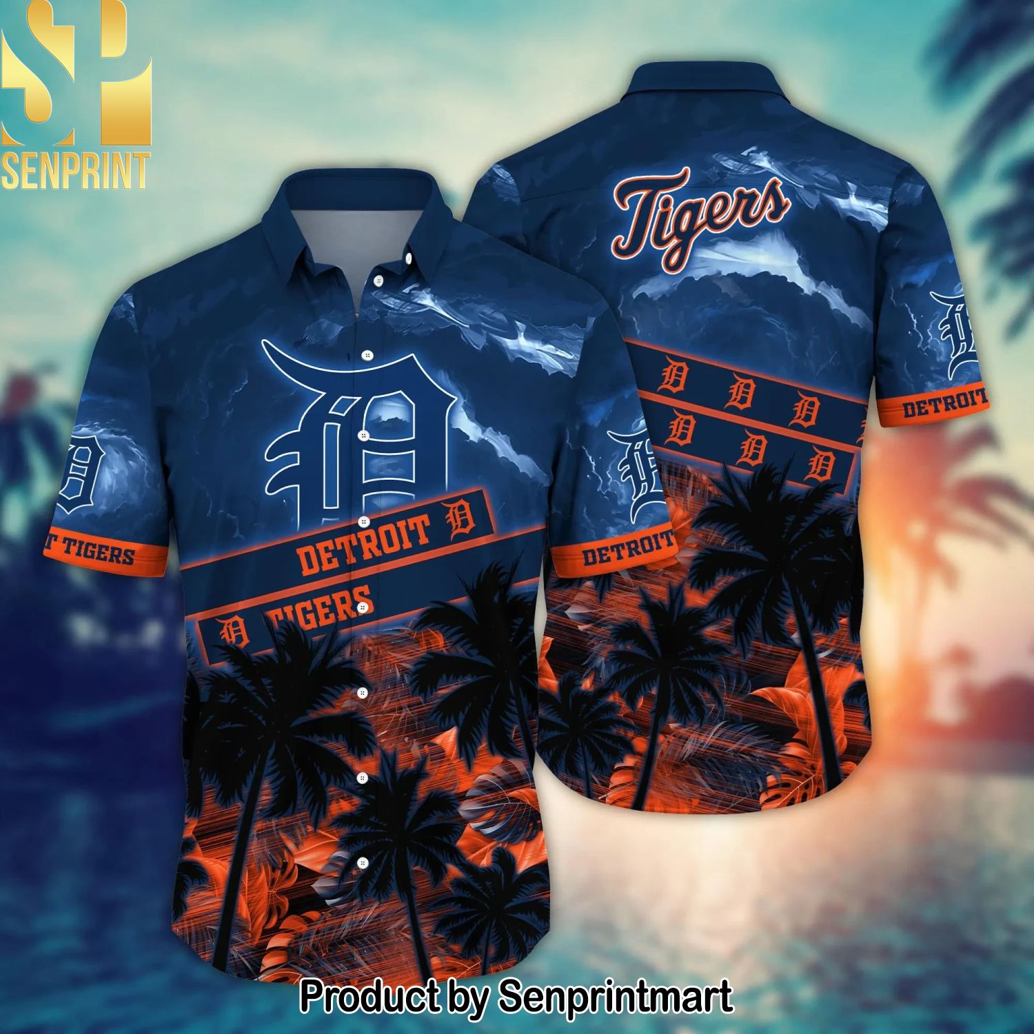 Detroit Tigers MLB Flower Gift Ideas Full Print Hawaiian Shirt and Shorts