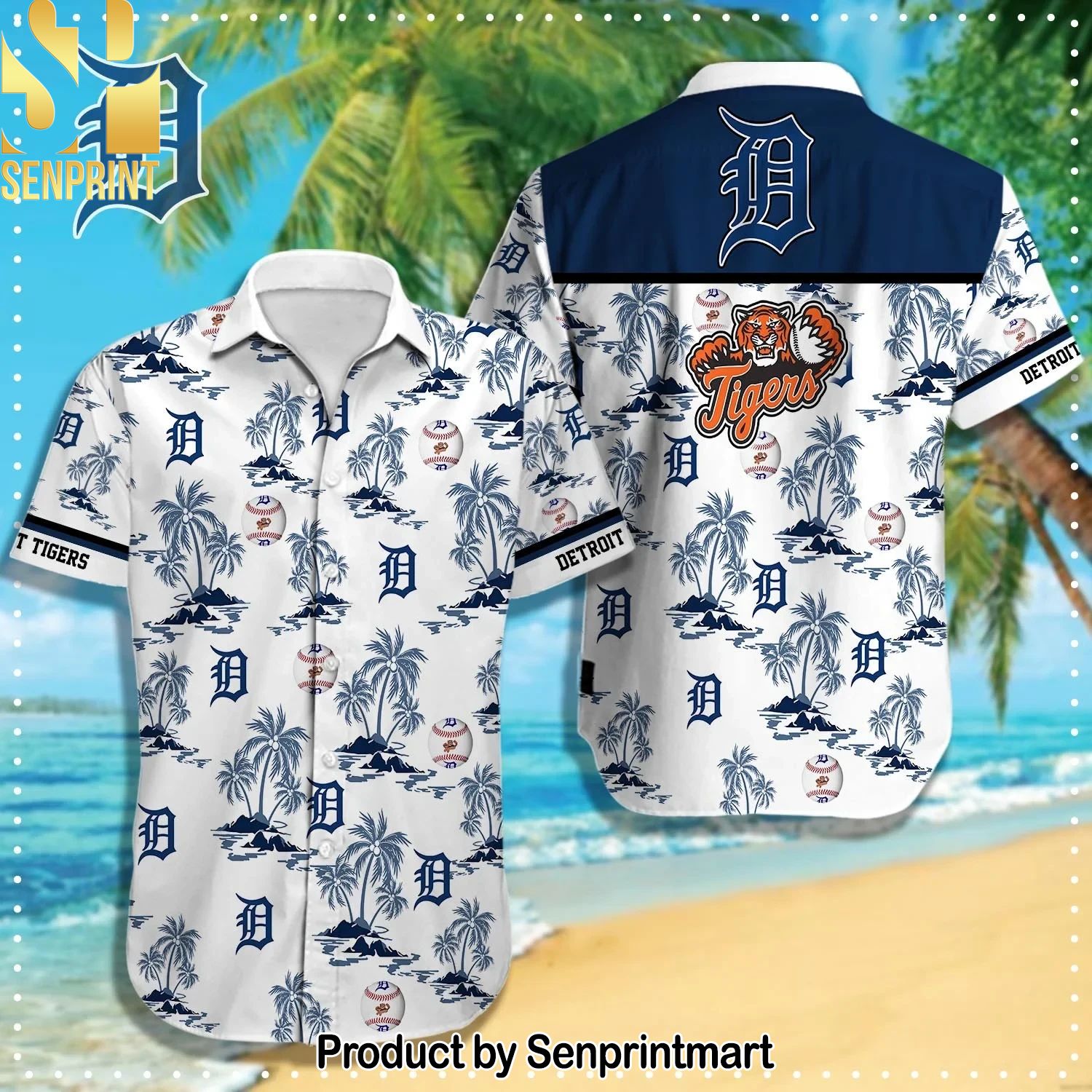 Detroit Tigers MLB New Type Hawaiian Shirt and Shorts