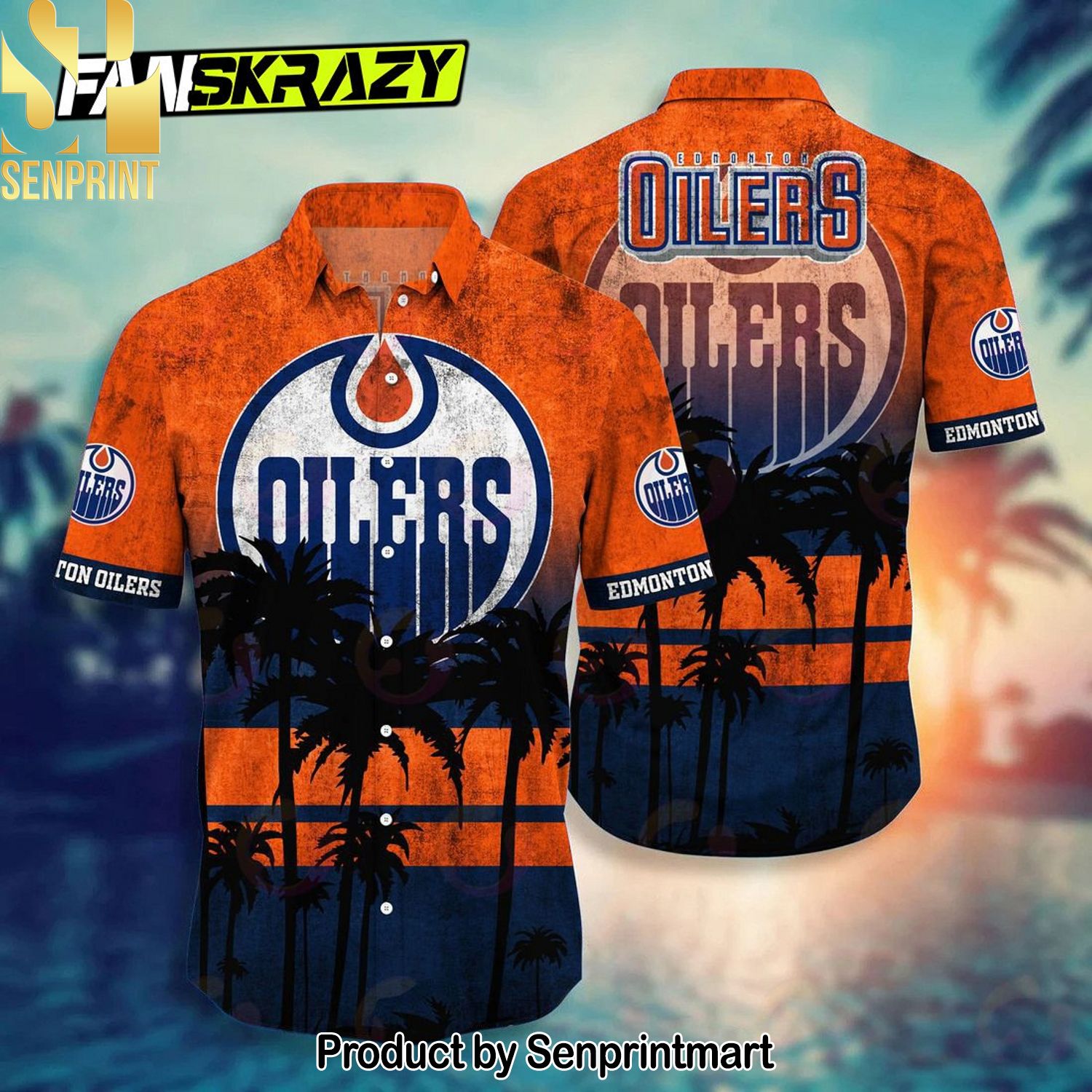 Edmonton Oilers NHL For Fan All Over Printed Hawaiian Shirt and Shorts