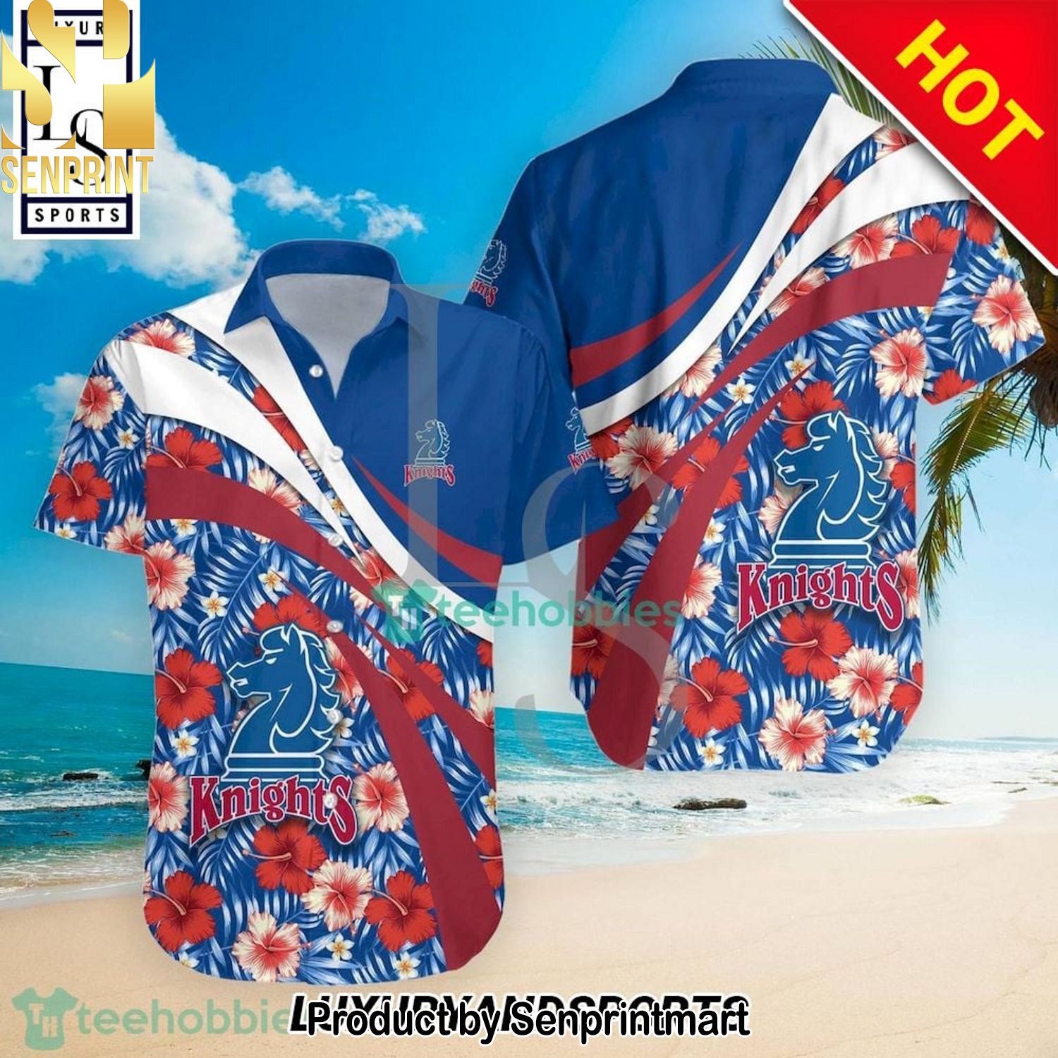 Fairleigh Dickinson Knights NCAA Hibiscus Tropical Flower Classic Hawaiian Shirt and Shorts