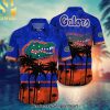 Florida Gulf Coast Eagles NCAA Hibiscus Tropical Flower 3D All Over Printed Hawaiian Shirt and Shorts