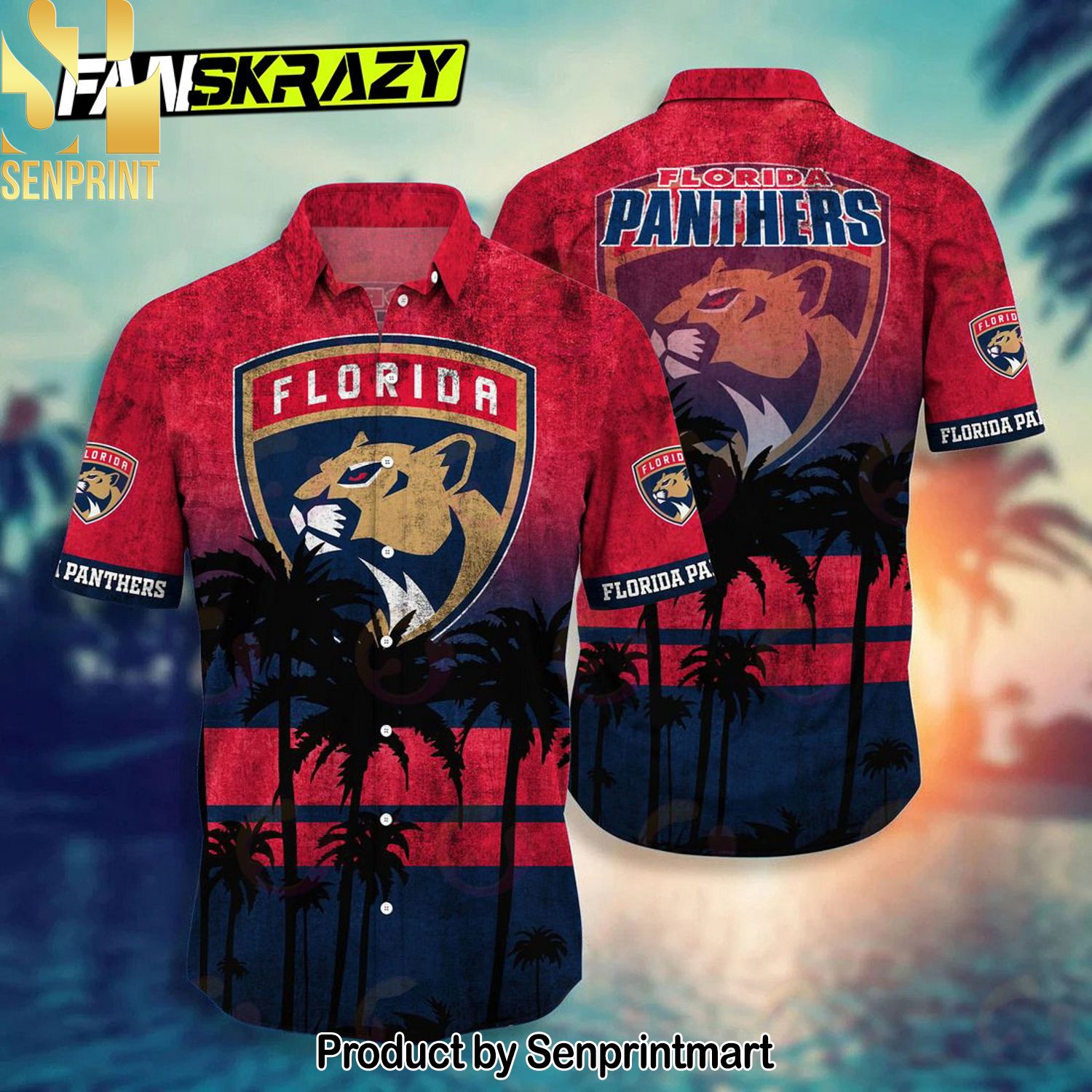 Florida Panthers NHL For Fan All Over Print Hawaiian Shirt and Shorts