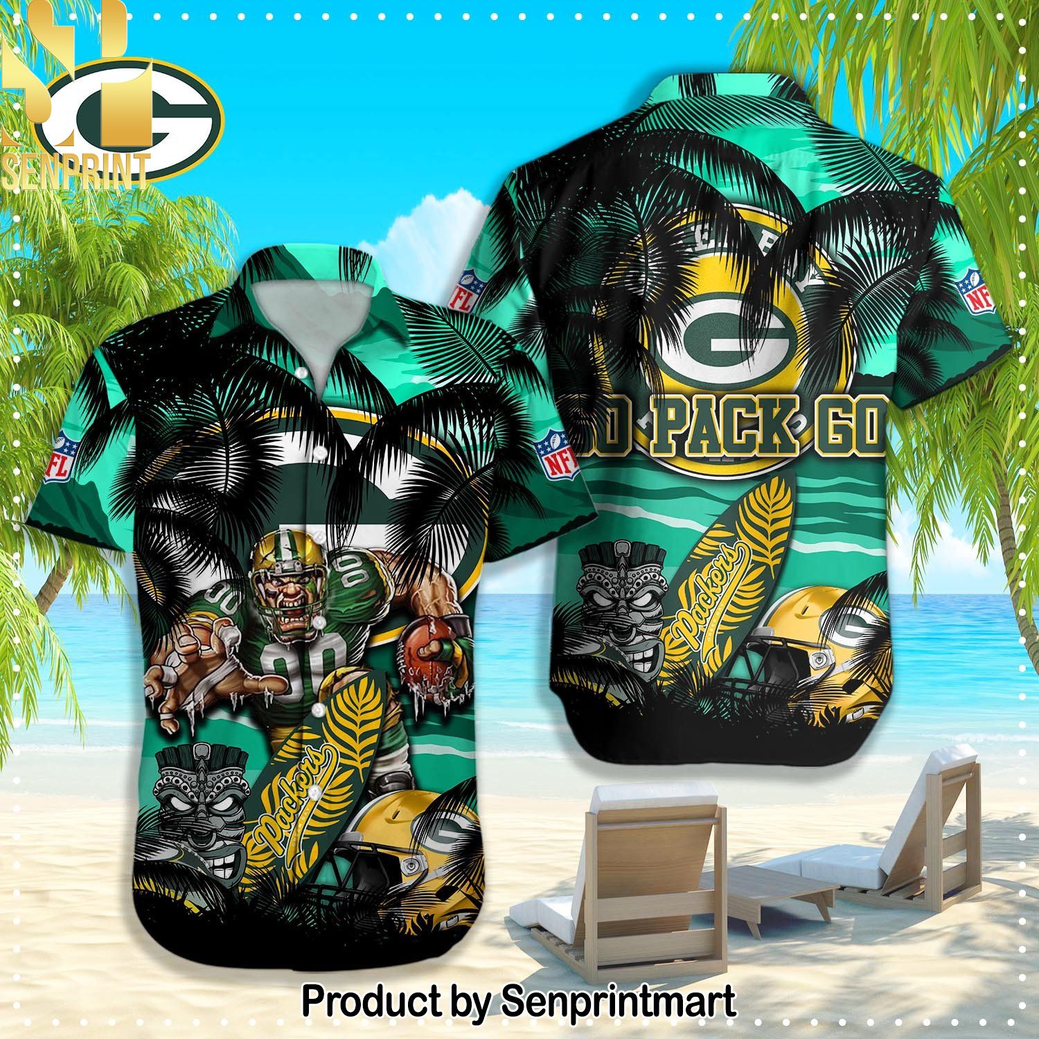 Green Bay Packers NFL New Version Hawaiian Shirt and Shorts