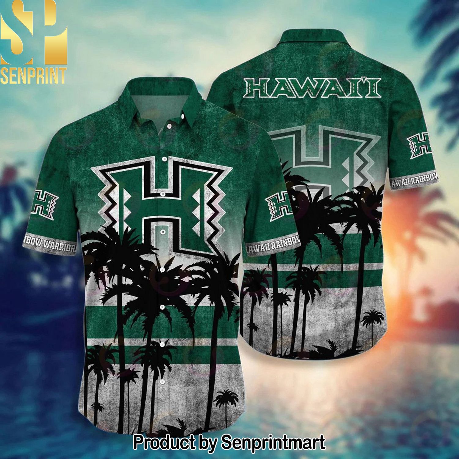 Hawaii Rainbow Warriors New Type Hawaiian Shirt and Shorts