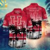 Houston Baptist Huskies NCAA Hibiscus Tropical Flower Classic All Over Printed Hawaiian Shirt and Shorts