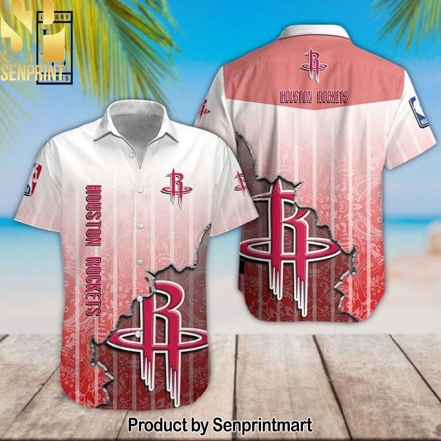 Houston Rockets NBA For Fan 3D Hawaiian Shirt and Shorts