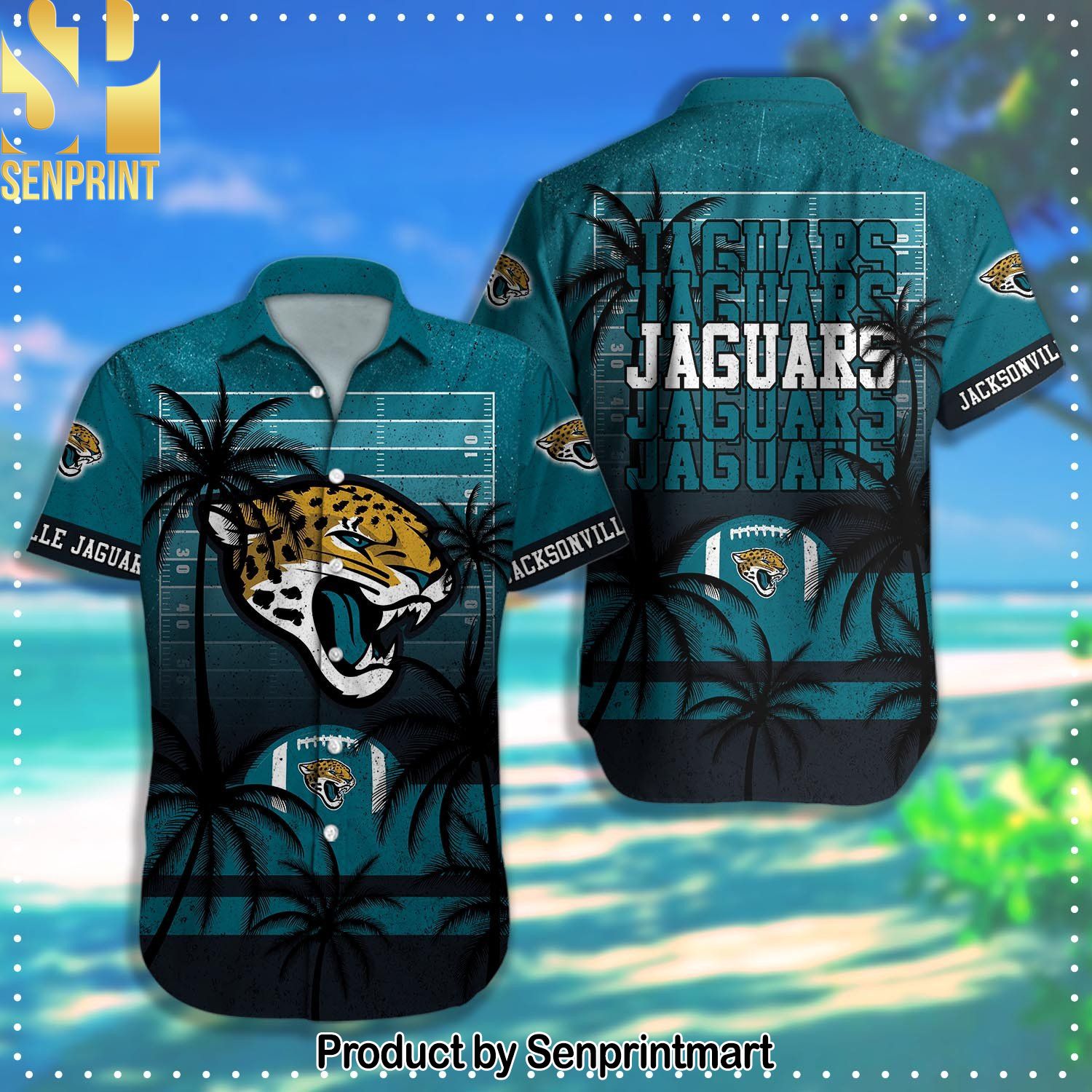 Jacksonville Jaguars NFL Full Printed 3D Hawaiian Shirt and Shorts