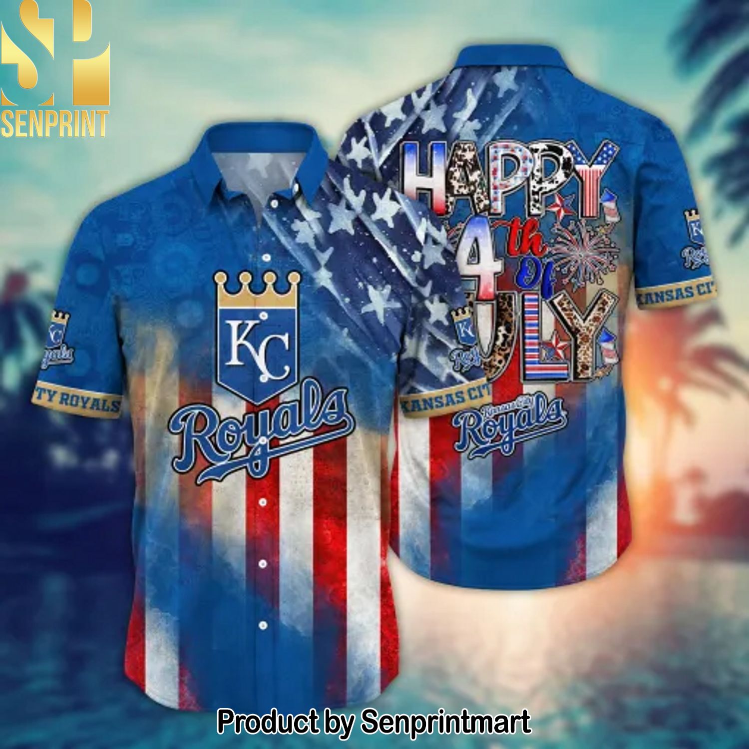 Kansas City Royals MLB Classic Full Printed Hawaiian Shirt and Shorts