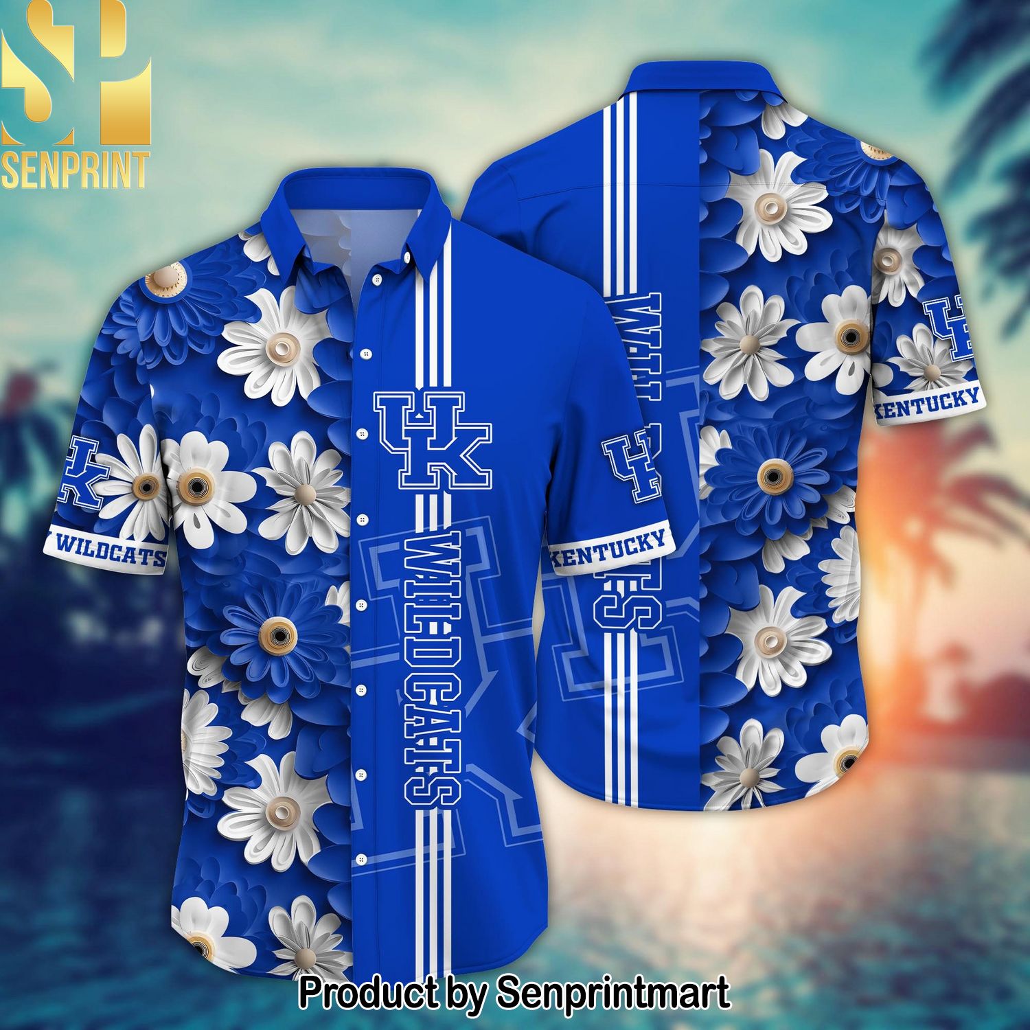 Kentucky Wildcats NCAA Flower High Fashion Hawaiian Shirt and Shorts