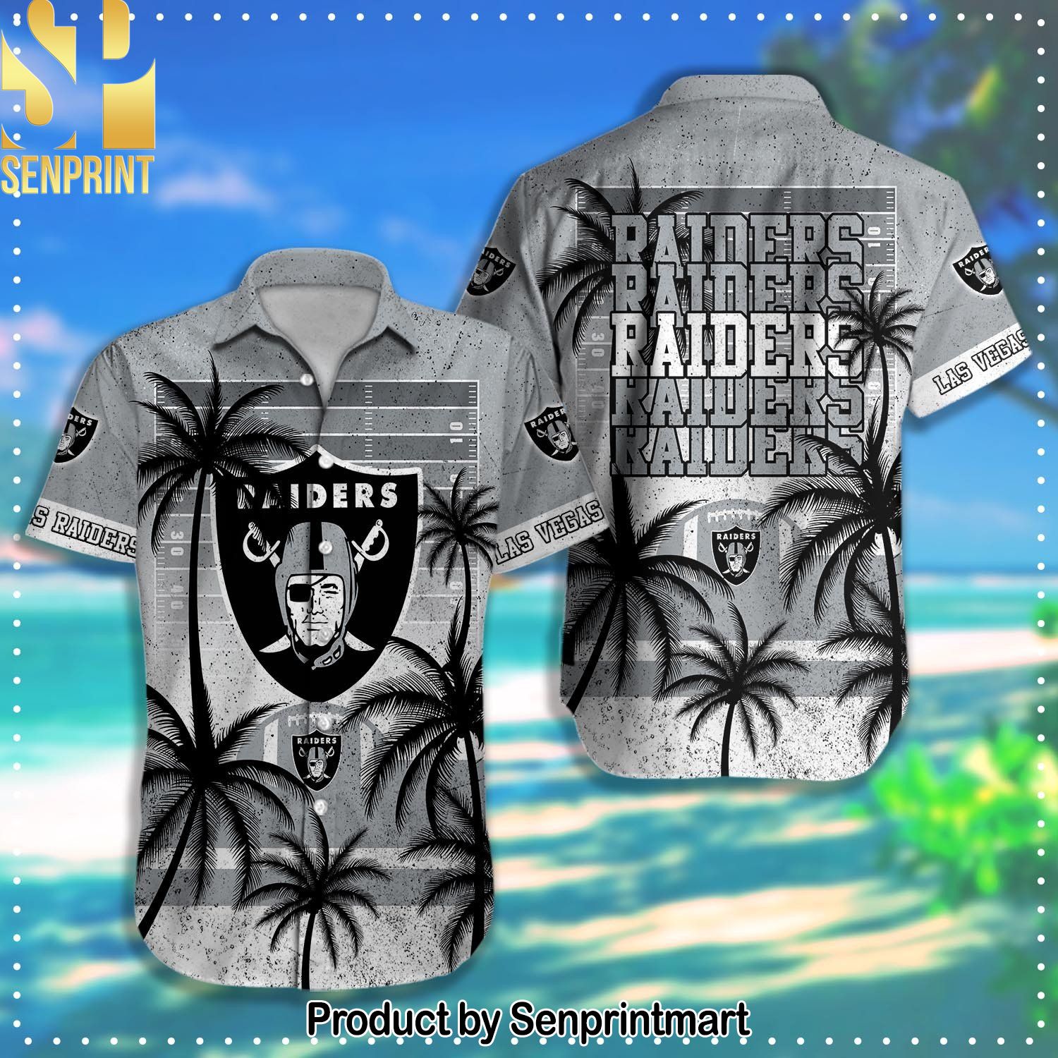 Las Vegas Raiders NFL For Fans 3D Hawaiian Shirt and Shorts