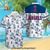 Los Angeles Angels MLB Flower For Fan All Over Printed Hawaiian Shirt and Shorts