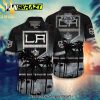 LOS ANGELES KINGS NHL Casual Hawaiian Shirt and Shorts