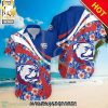 Louisiana Ragin Cajuns NCAA Hibiscus Tropical Flower For Fans Full Printing Hawaiian Shirt and Shorts