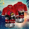Louisville Cardinals NCAA Flower Best Combo 3D Hawaiian Shirt and Shorts