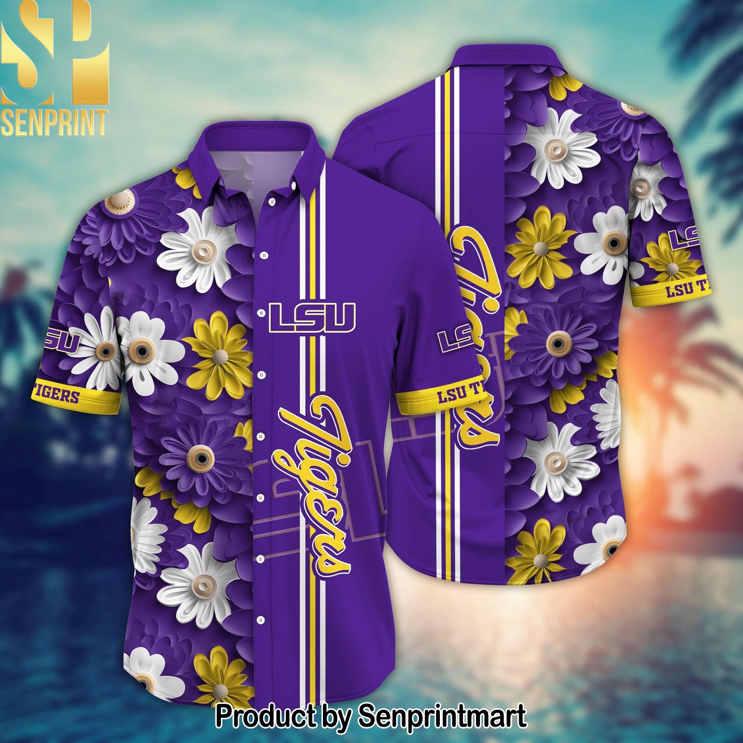 LSU TIGERS NCAA Flower Best Combo All Over Print Hawaiian Shirt and Shorts