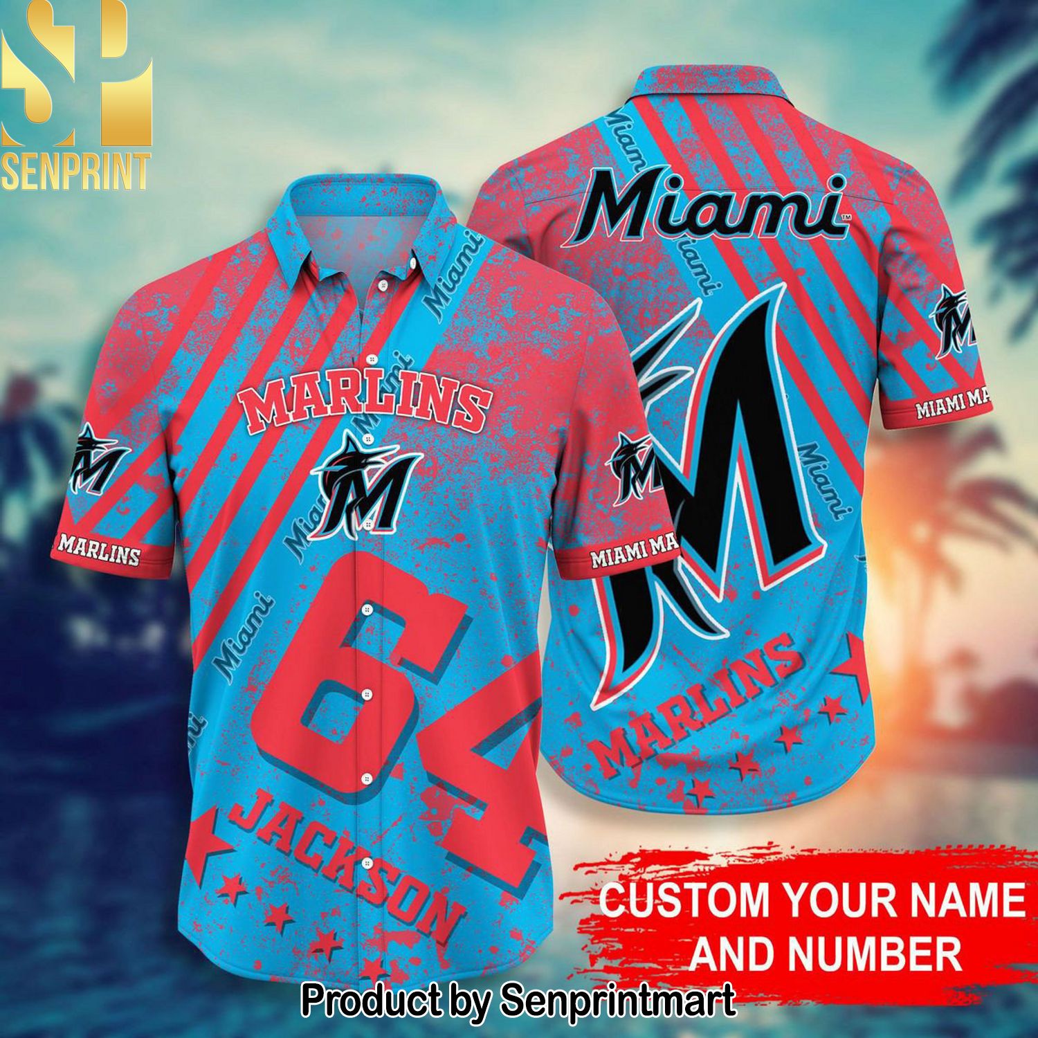 Miami Marlins MLB Hot Fashion Hawaiian Shirt and Shorts