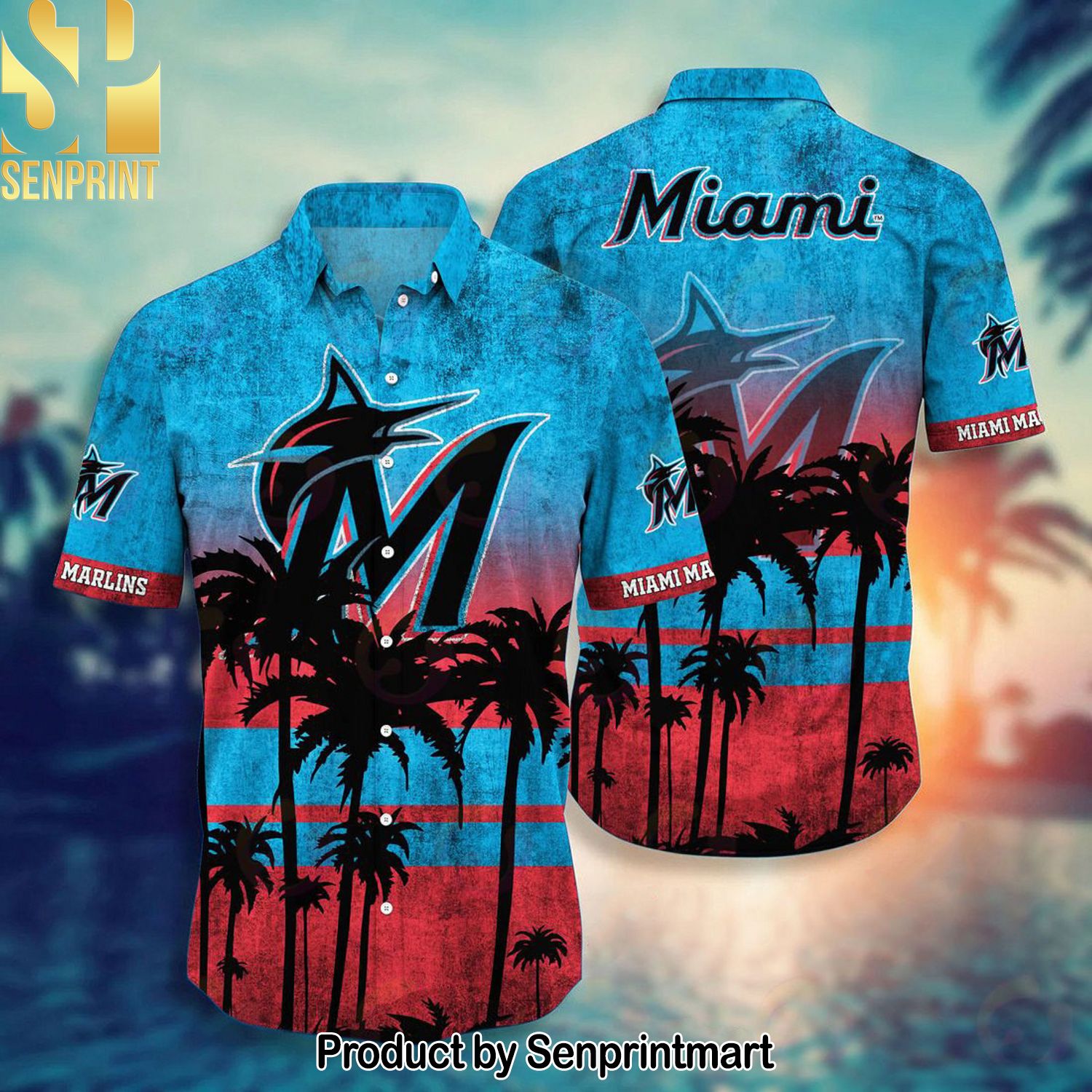 Miami Marlins MLB Unisex Hawaiian Shirt and Shorts